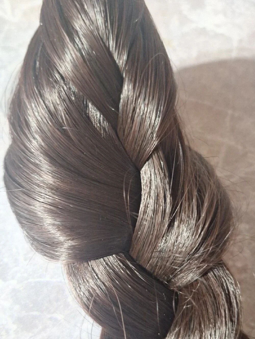 Source Unknown Natural Black Braided Hair Extension